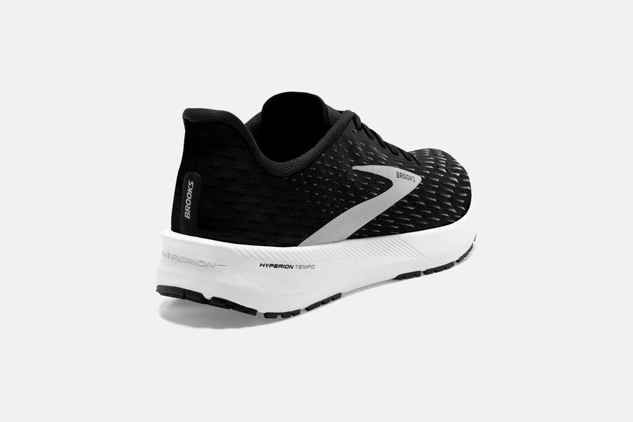 Brooks Israel Hyperion Tempo Road Running Shoes Womens - Black/Silver - KEW-052139